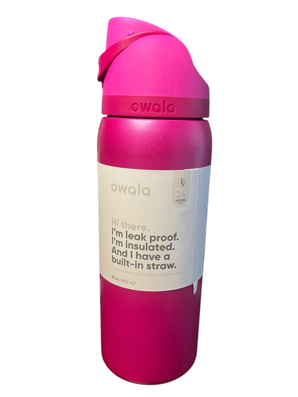 Limited Edition Owala -  32oz Stainless Steel FreeSip -  Read My Lips